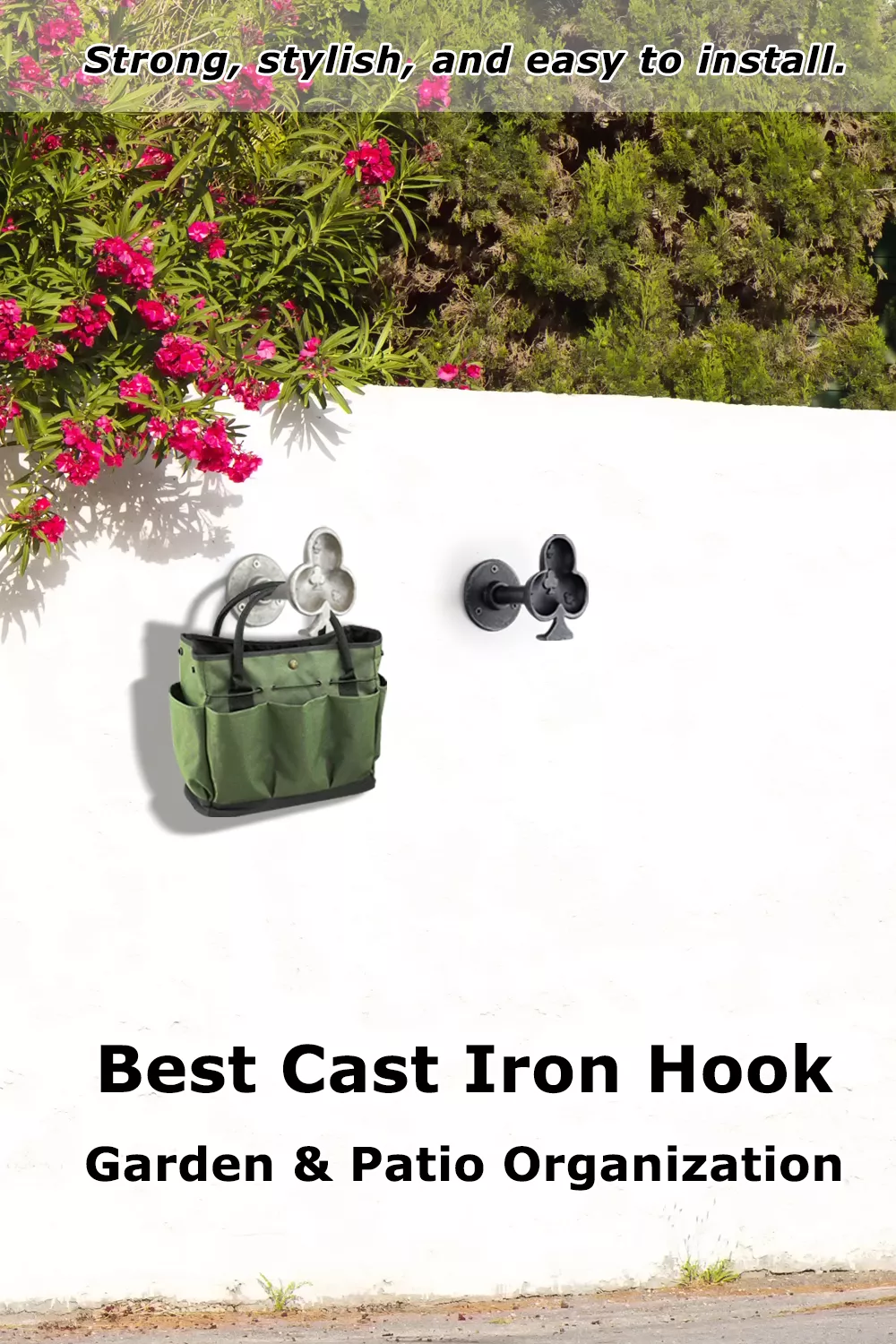HomeHand's Cast Iron Wall Hook is your go-to solution for garden and patio organization. 